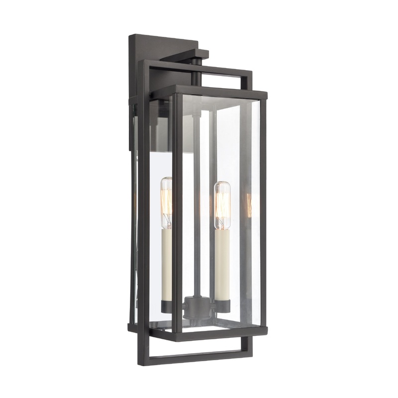 ELK SHOWROOM 90001/2 Gladwyn 19.25'' High 2-Light Outdoor Sconce - Matte Black