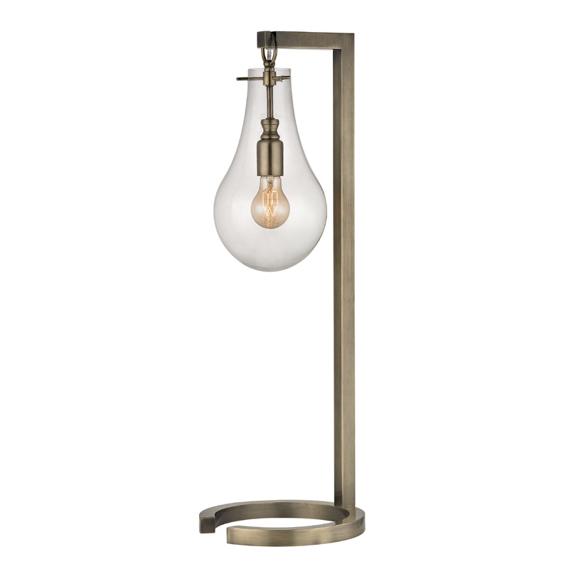 ELK SIGNATURE D330 Teardrop 29'' High 1-Light Table Lamp - Antique Brass