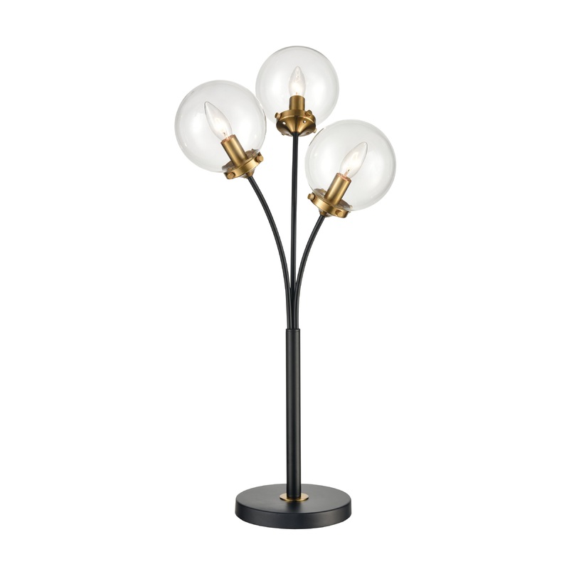 ELK SIGNATURE D4482 Boudreaux 32'' High 3-Light Table Lamp - Matte Black