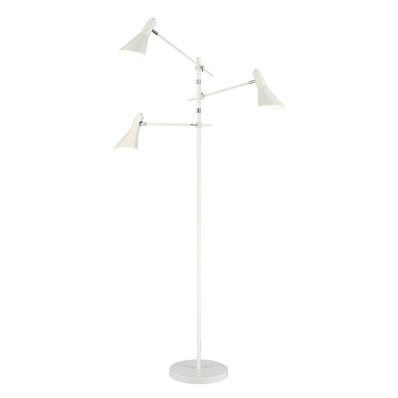 ELK SIGNATURE D4537 Sallert 72.75'' High 3-Light Floor Lamp - White