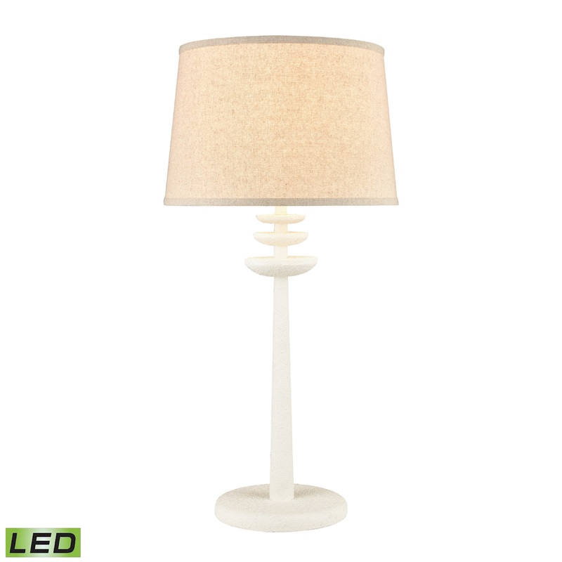 ELK SIGNATURE D4607-LED Seapen 31'' High 1-Light Table Lamp - Matte White - Includes LED Bulb