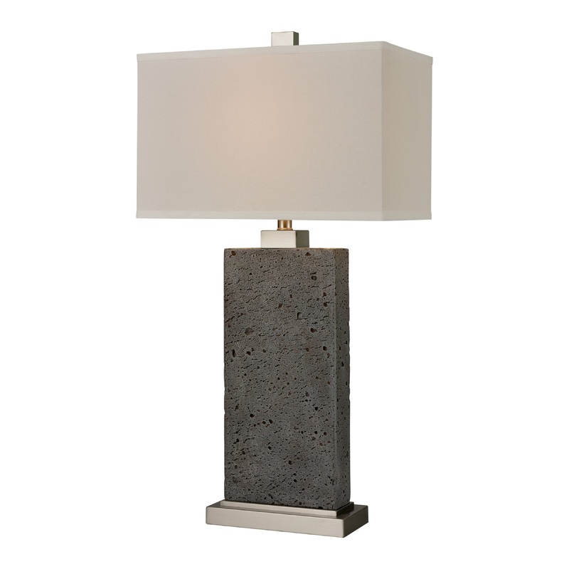ELK SIGNATURE D4689 Tenlee 33'' High 1-Light Table Lamp - Satin Nickel