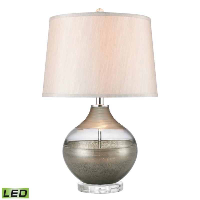 ELK SIGNATURE H0019-8012-LED Vetranio 24'' High 1-Light Table Lamp - Taupe - Includes LED Bulb