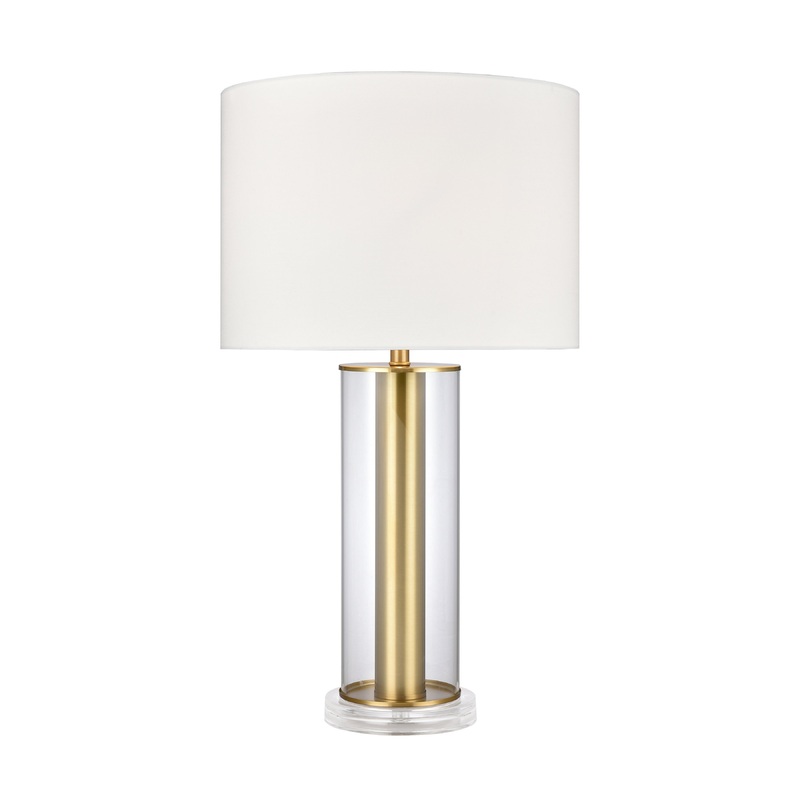 ELK SIGNATURE H0019-9507 Tower Plaza 26'' High 1-Light Table Lamp - Clear