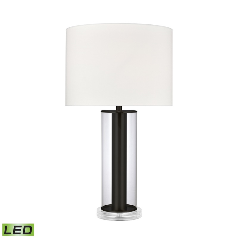 ELK SIGNATURE H0019-9507B-LED Tower Plaza 26'' High 1-Light Table Lamp - Clear - Includes LED Bulb