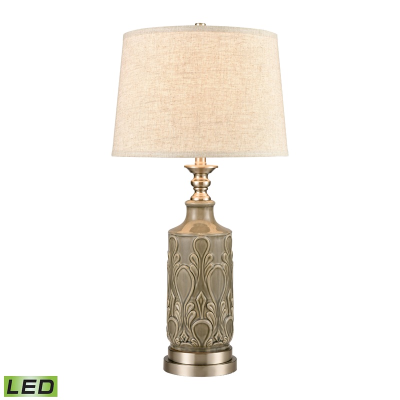 ELK STUDIO 77191-LED Strangford 32'' High 1-Light Table Lamp - Gray - Includes LED Bulb