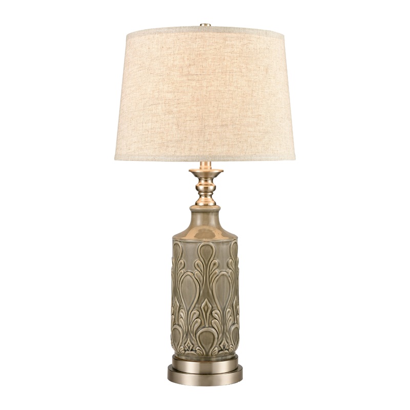 ELK STUDIO 77191 Strangford 32'' High 1-Light Table Lamp - Gray