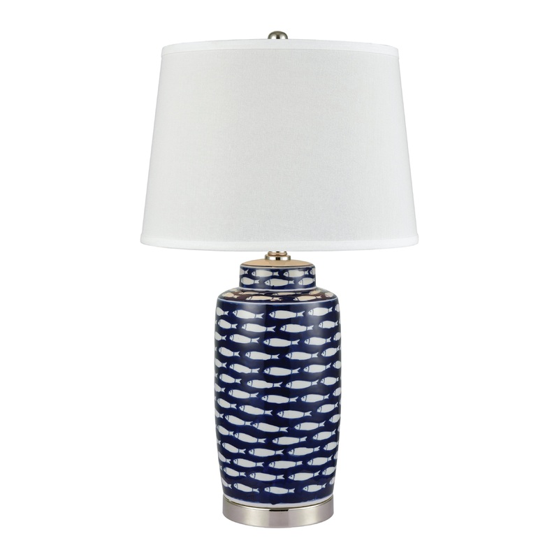 MARKETPLACE 77026 Azul Baru 27'' High 1-Light Table Lamp - Blue