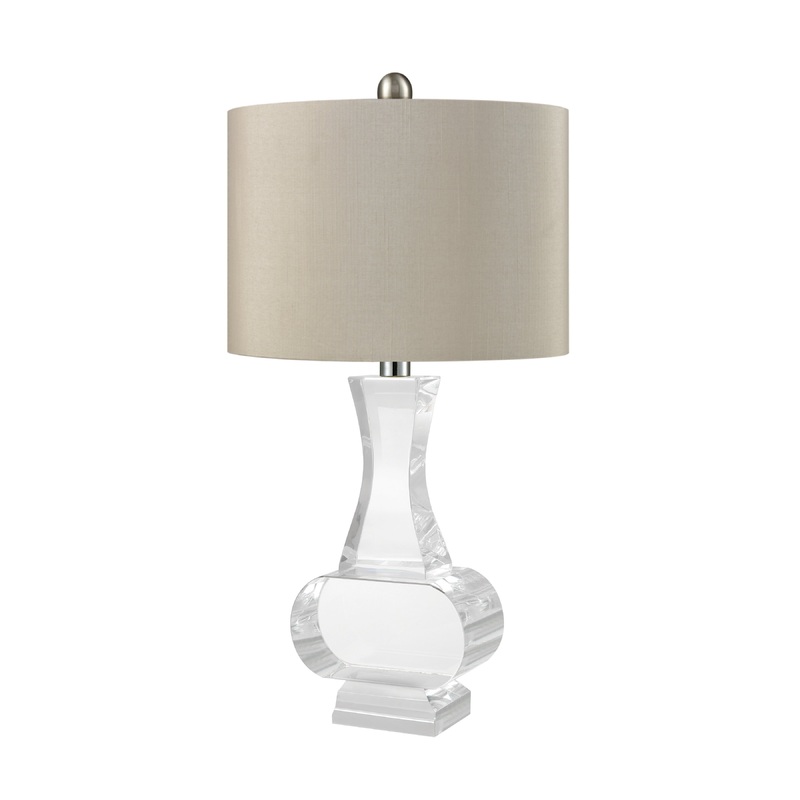ELK SIGNATURE D3365 Chalette 21'' High 1-Light Table Lamp - Clear
