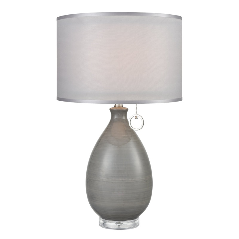 ELK SIGNATURE D3792 Clothilde 26'' High 1-Light Table Lamp - Gray