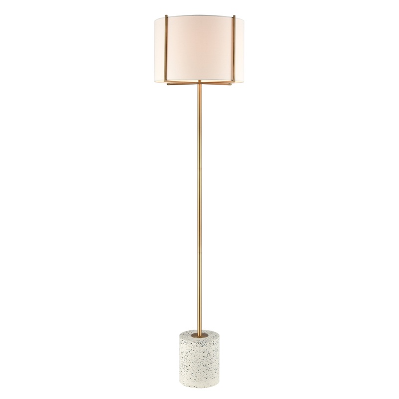 ELK SIGNATURE D4550 Trussed 63'' High 1-Light Floor Lamp - White