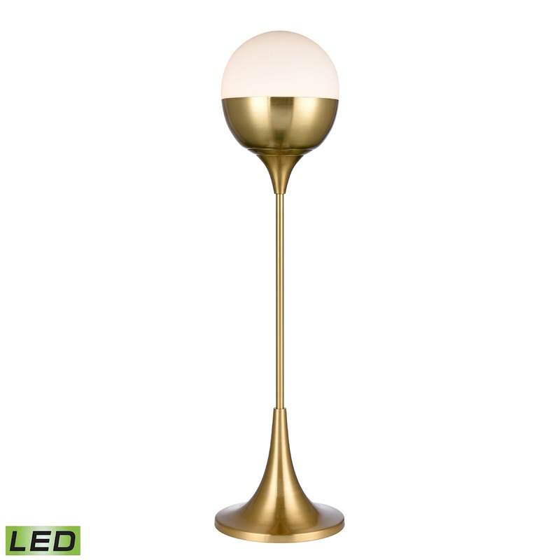 ELK SIGNATURE H0019-9509-LED Robin Avenue 30'' High 1-Light Table Lamp - Satin Gold - Includes LED Bulb