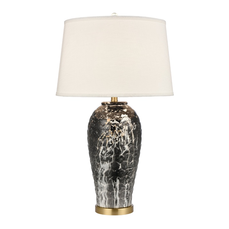 ELK SIGNATURE H0019-9543 Causeway Waters 30'' High 1-Light Table Lamp - Black