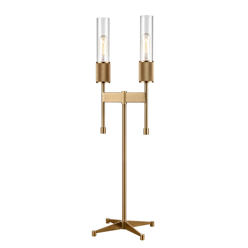 ELK SIGNATURE H0019-9578 Beaconsfield 32'' High 2-Light Desk Lamp - Aged Brass