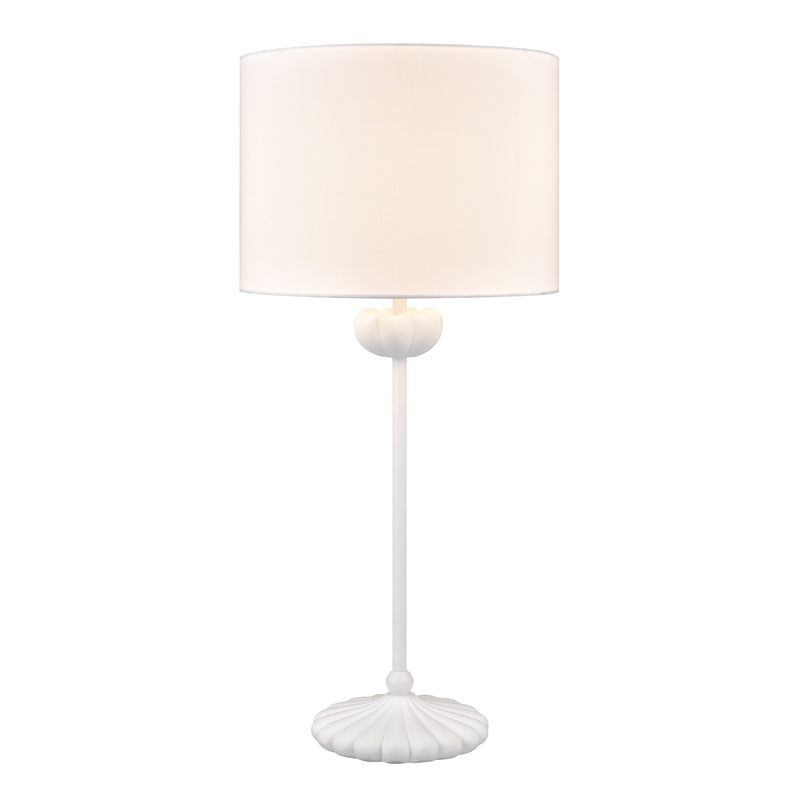 ELK SIGNATURE H0019-9610 Liliaceae 30'' High 1-Light Table Lamp - White