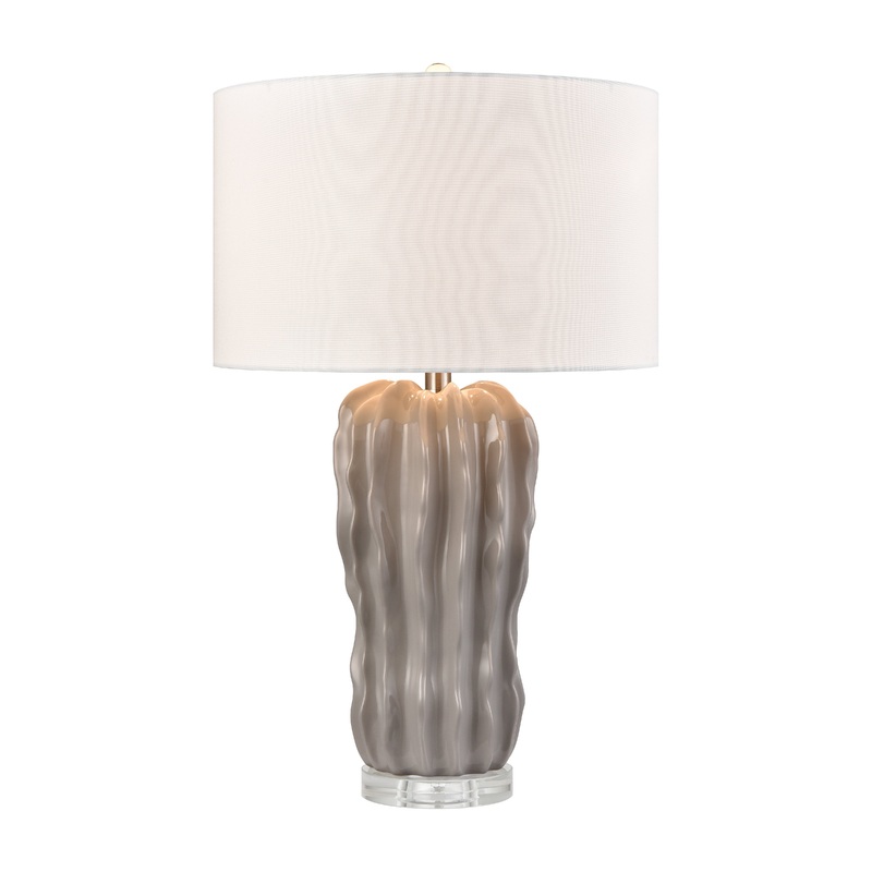 ELK STUDIO S0019-11139 Genesee 27.5'' High 1-Light Table Lamp - Gray Glazed