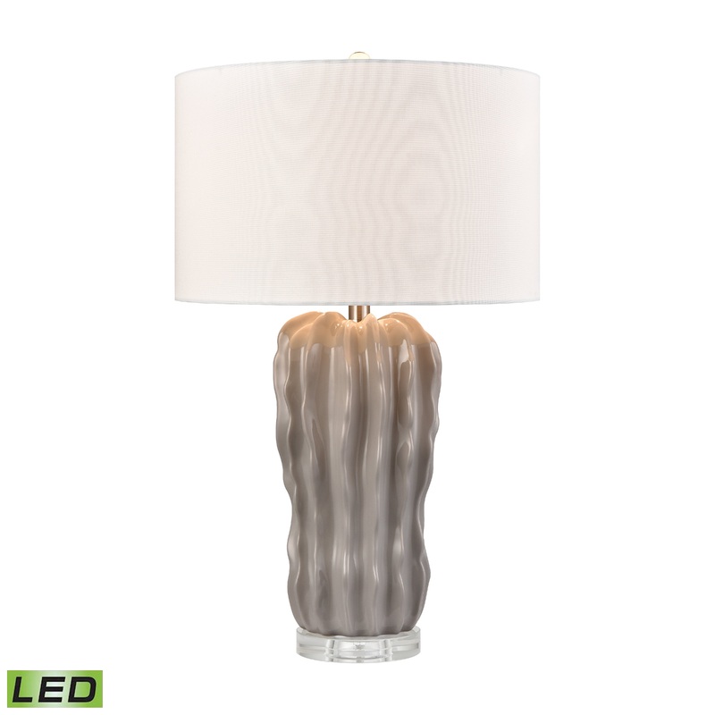 ELK STUDIO S0019-11139-LED Genesee 27.5'' High 1-Light Table Lamp - Gray Glazed - Includes LED Bulb