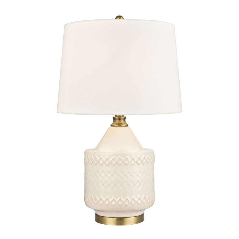 ELK STUDIO S0019-9488 Buckley 27'' High 1-Light Table Lamp - White