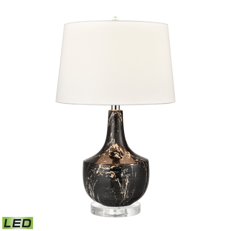 ELK STUDIO S0019-9555-LED Baxterwood 23'' High 1-Light Table Lamp - Includes LED Bulb