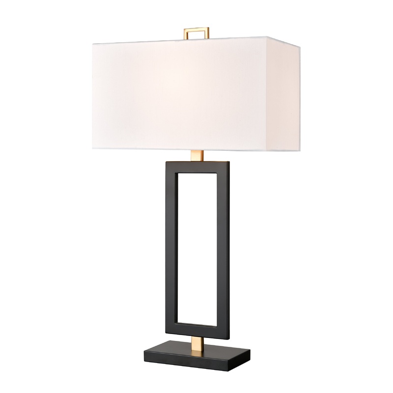 ELK STUDIO S0019-9587 Composure 29'' High 1-Light Table Lamp - Matte Black