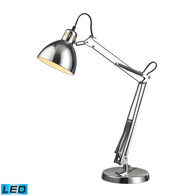 ELK SIGNATURE D2176-LED Ingelside 26'' High 1-Light Desk Lamp - Chrome