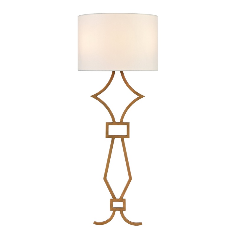 ELK SIGNATURE D4453SHORT Harlech 27'' High 2-Light Sconce - Painted Aged Brass