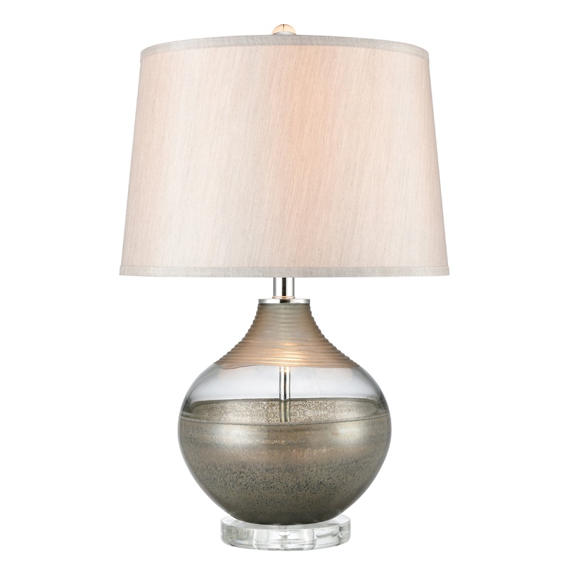ELK SIGNATURE H0019-8012 Vetranio 24'' High 1-Light Table Lamp - Taupe