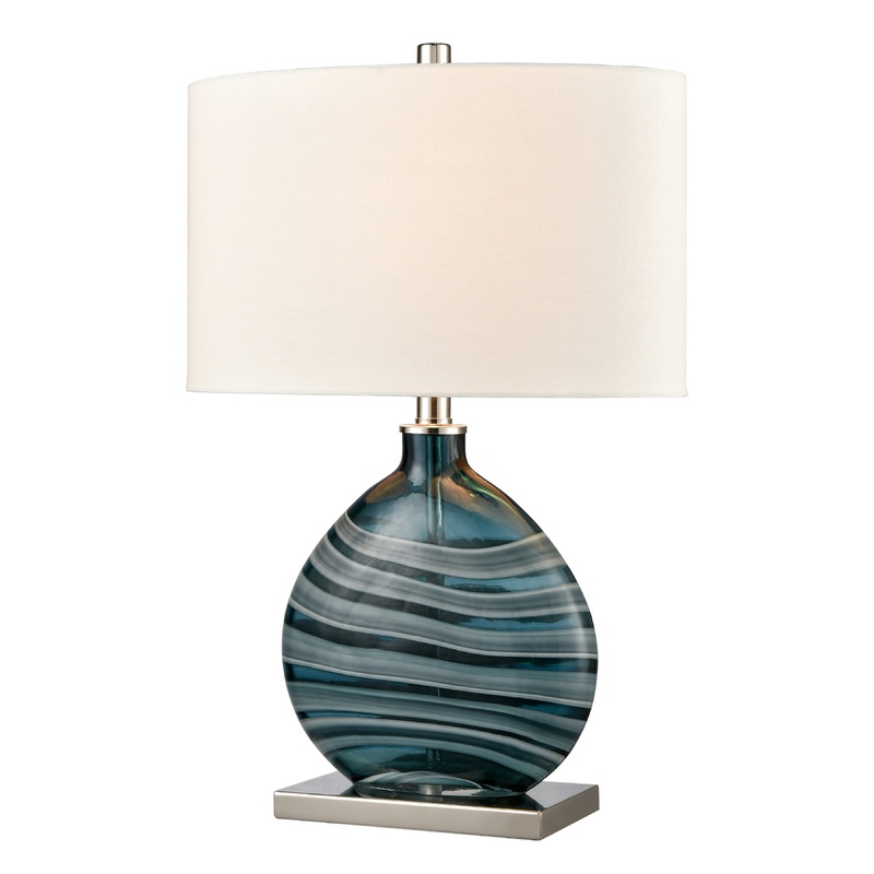 ELK SIGNATURE H0019-8555 Portview 22'' High 1-Light Table Lamp - Teal