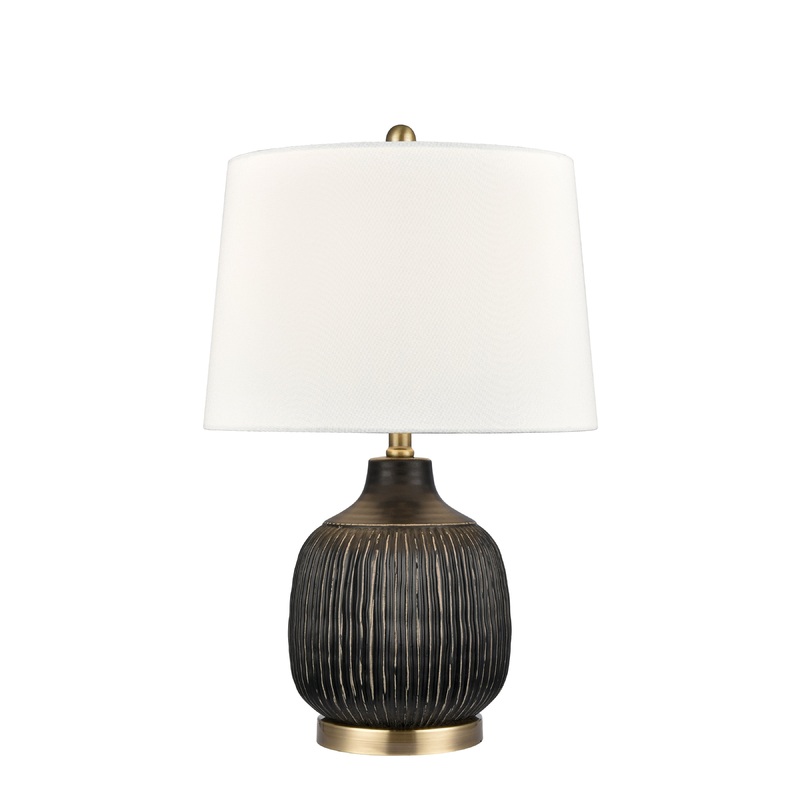 ELK SIGNATURE H0019-9492 Knighton 24'' High 1-Light Table Lamp - Antique Black
