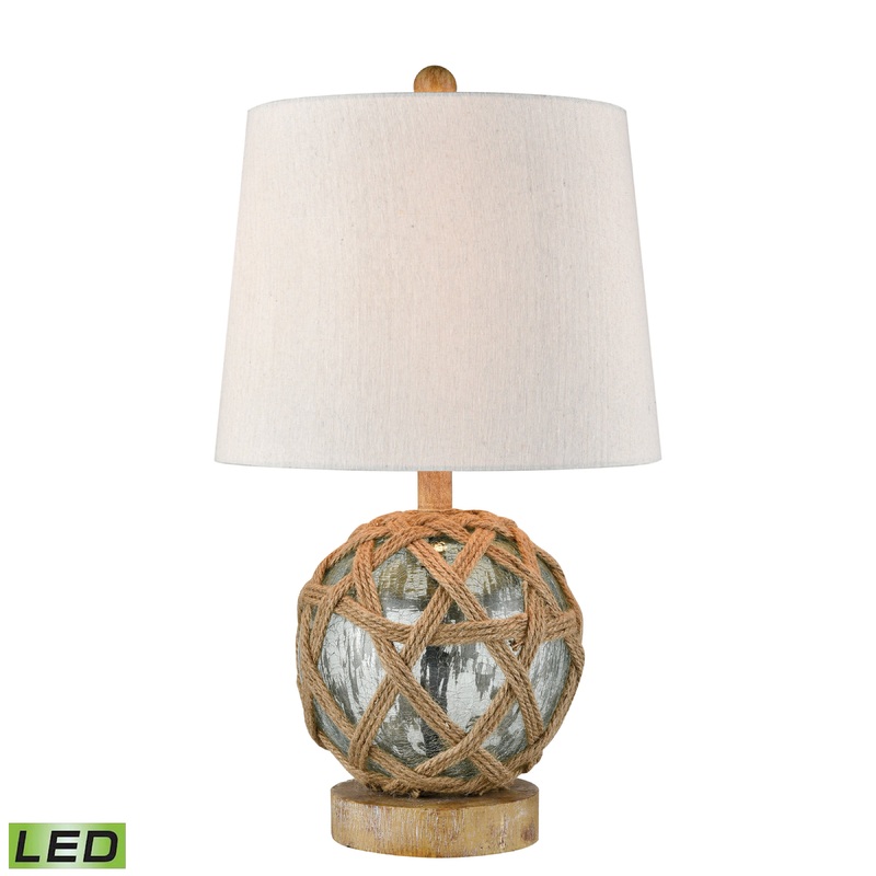 ELK STUDIO 981678-LED Crosswick 20'' High 1-Light Table Lamp - Blue - Includes LED Bulb