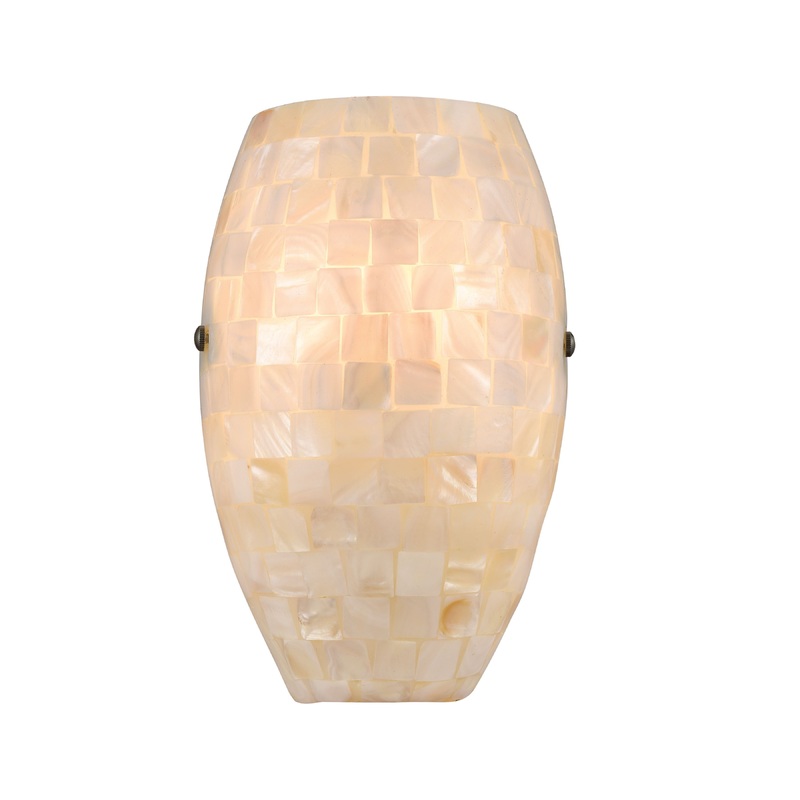 ELK SHOWROOM 10540/1 Capri 8'' High 1-Light Sconce - Satin Nickel