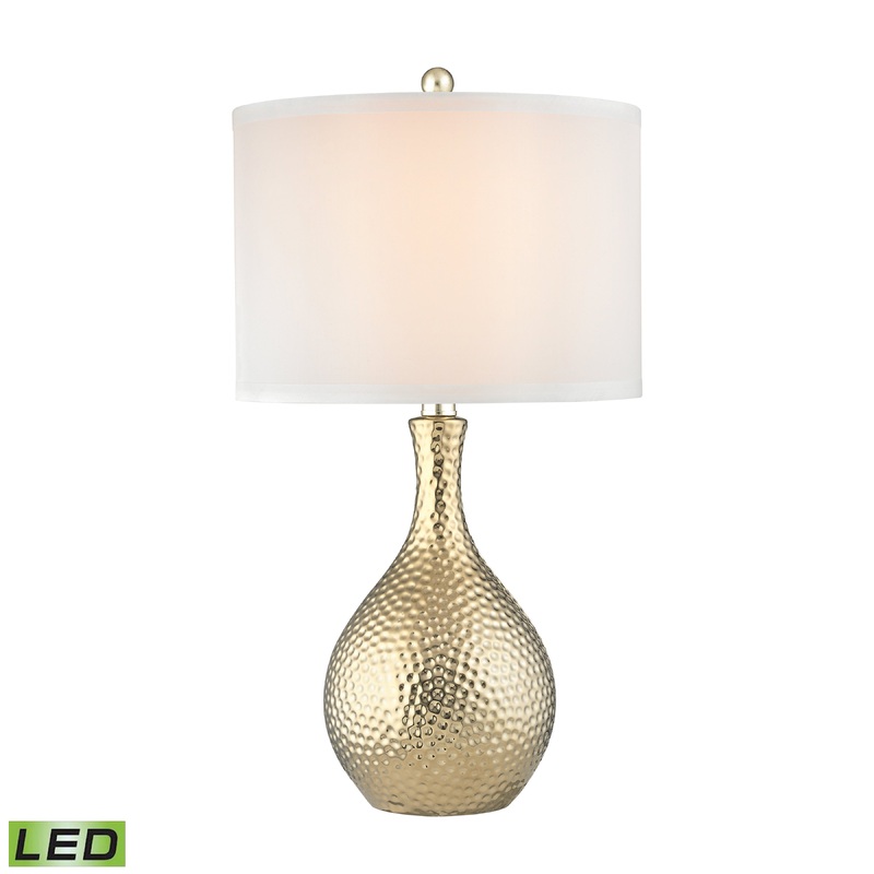 ELK SIGNATURE D2940-LED Soleil 22'' High 1-Light Table Lamp - Gold - Includes LED Bulb