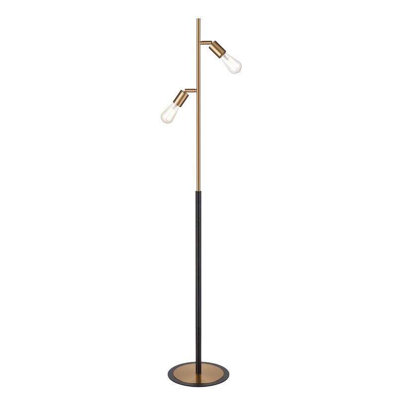 ELK STUDIO S0019-9564 Kelston 62'' High 2-Light Floor Lamp - Matte Black