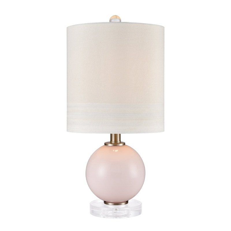 ELK SIGNATURE D4024 Fay 20'' High 1-Light Table Lamp - Pink