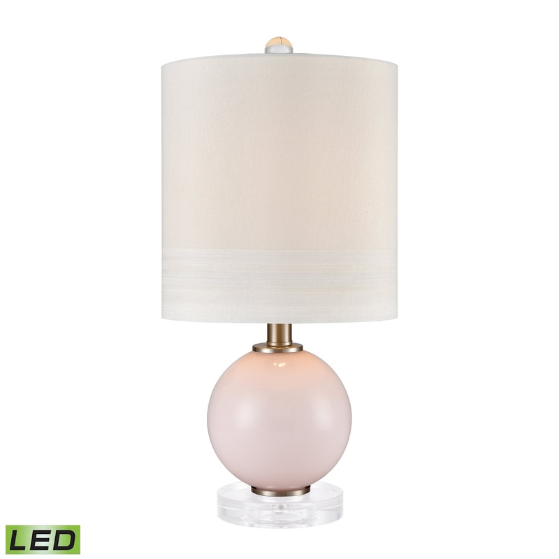 ELK SIGNATURE D4024-LED Fay 20'' High 1-Light Table Lamp - Pink - Includes LED Bulb
