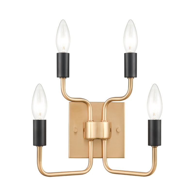 ELK SIGNATURE H0018-8567 Epping Avenue 10'' High 4-Light Sconce - Aged Brass