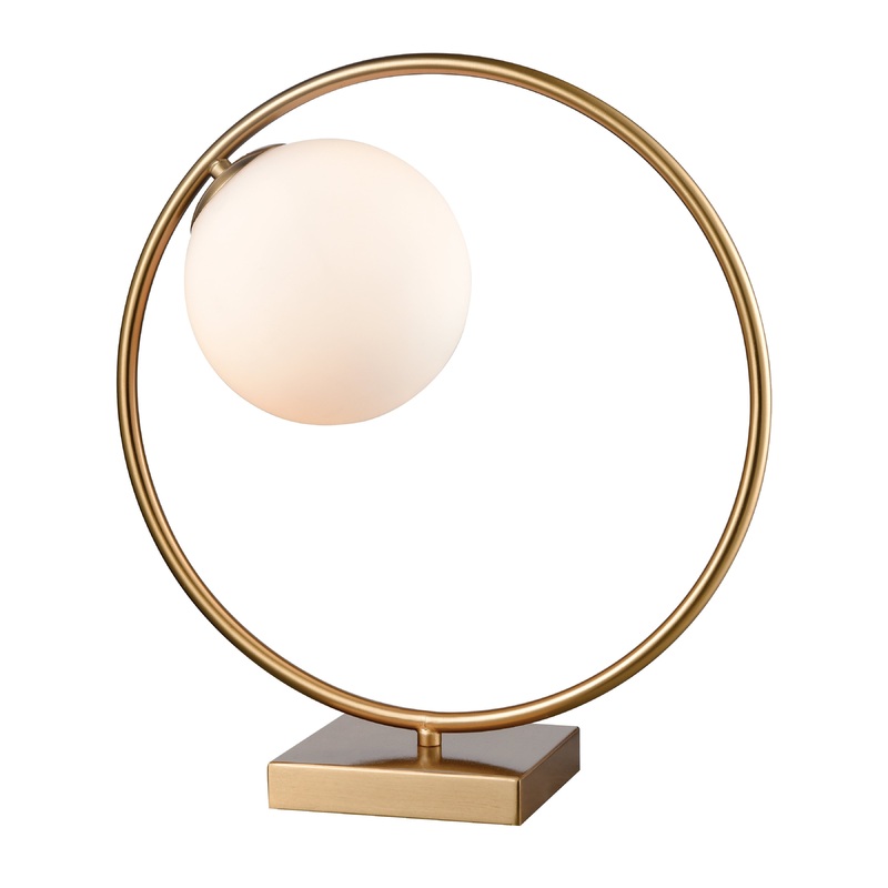 ELK STUDIO D4157 Moondance 15'' High 1-Light Table Lamp - Aged Brass