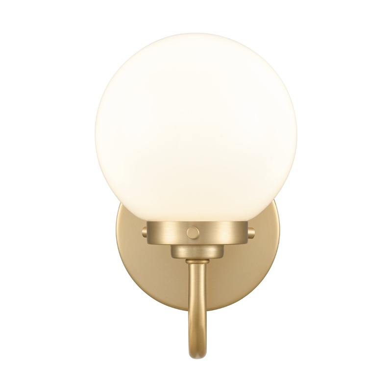 ELK SHOWROOM EC89970/1 Fairbanks 8.5'' High 1-Light Sconce - Brushed Gold and Opal