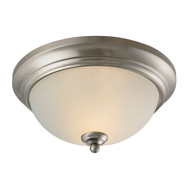 THOMAS 7002FM/20 Huntington 11'' Wide 2-Light Flush Mount - Brushed Nickel