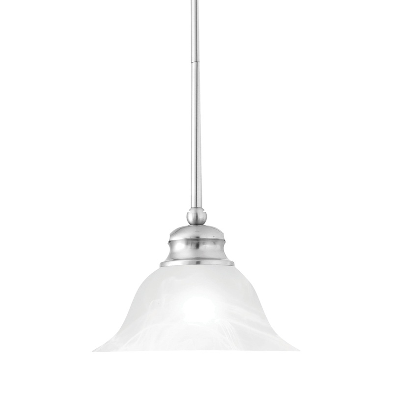 THOMAS SL829678 Prestige 9.5'' Wide 1-Light Mini Pendant - Brushed Nickel