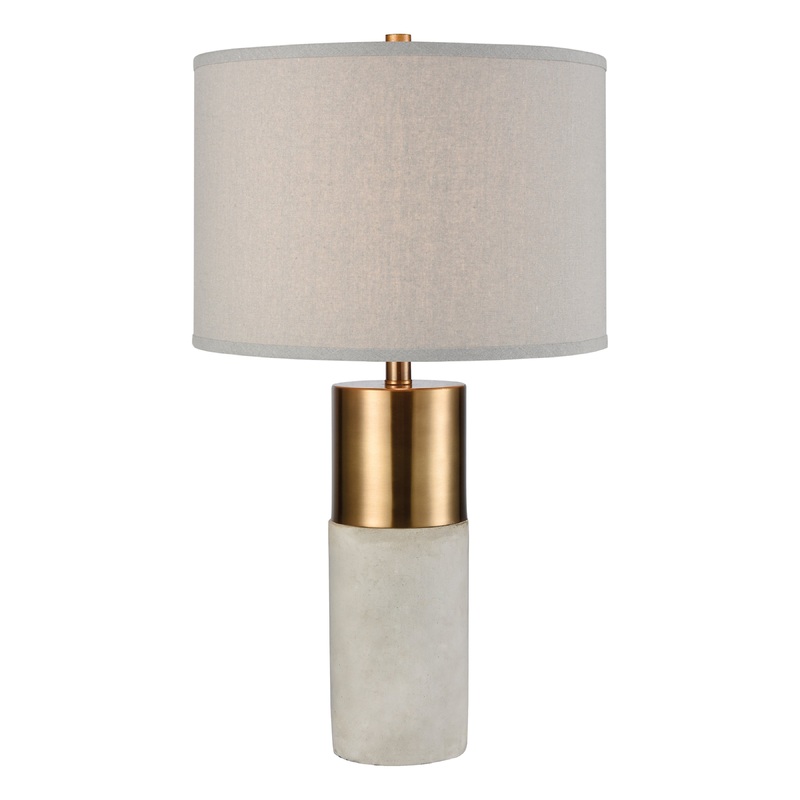 ELK STUDIO 77048 Gale 26.5'' High 1-Light Table Lamp - Polished Concrete