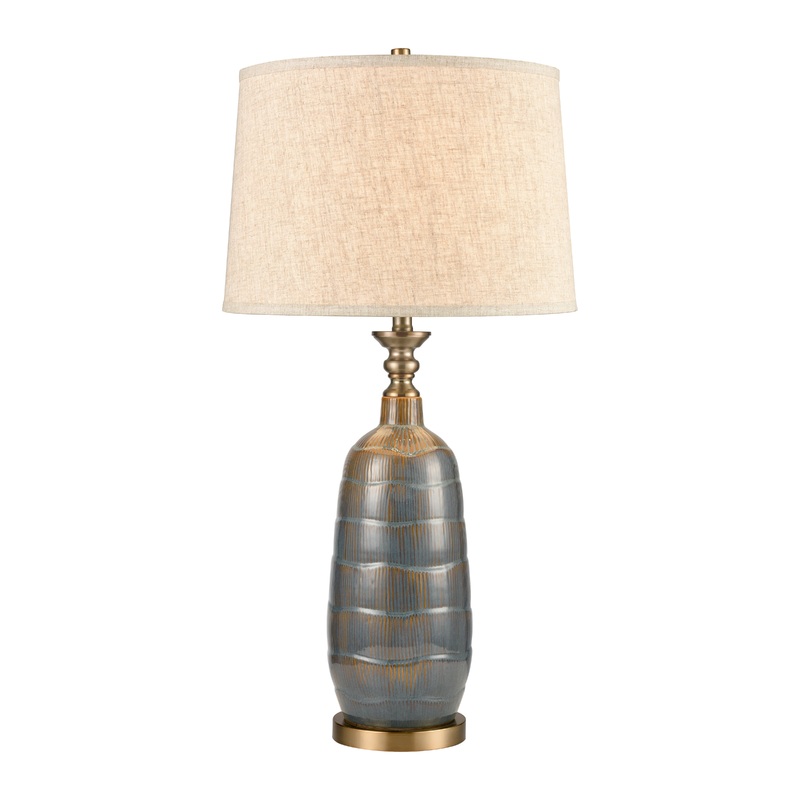 ELK STUDIO 77189 Redmond 34'' High 1-Light Table Lamp - Blue