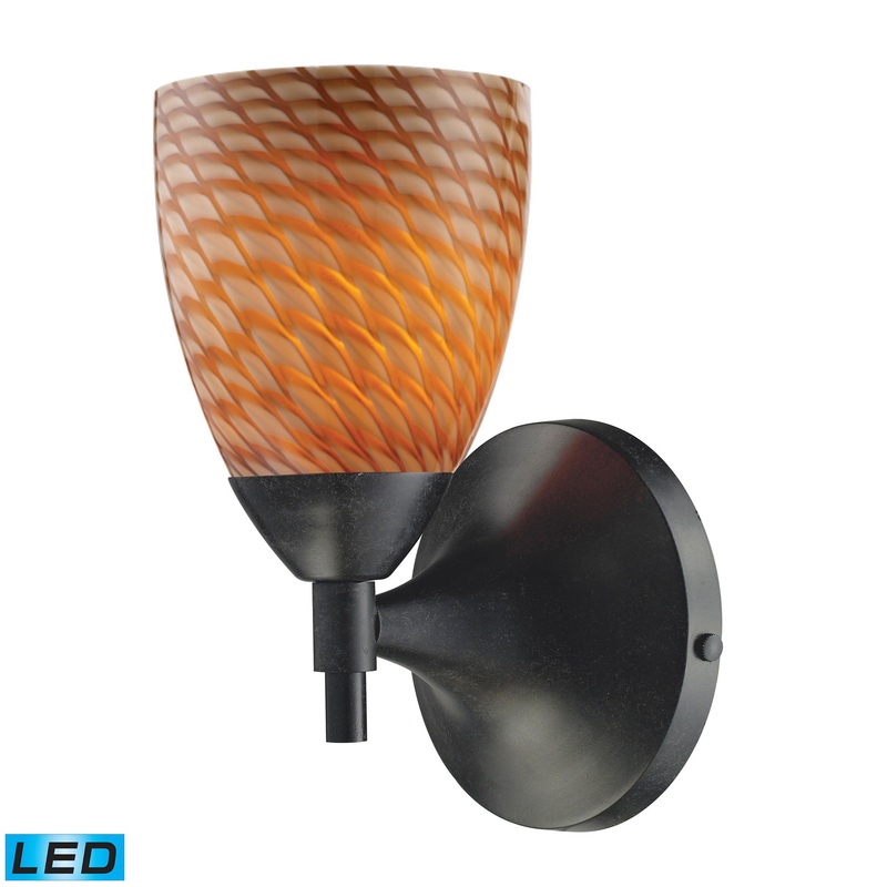 ELK SHOWROOM 10150/1DR-C-LED Celina 9'' High 1-Light Sconce - Dark Rust