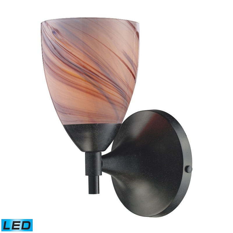 ELK SHOWROOM 10150/1DR-CR-LED Celina 9'' High 1-Light Sconce - Dark Rust