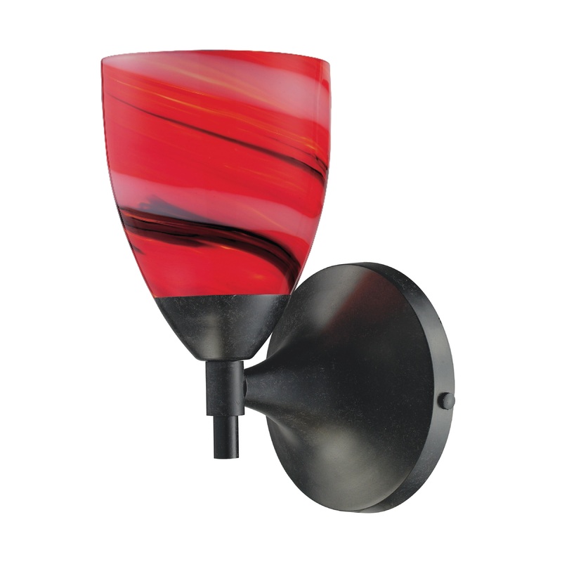 ELK SHOWROOM 10150/1DR-CY Celina 9'' High 1-Light Sconce - Dark Rust