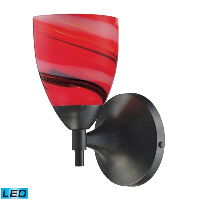 ELK SHOWROOM 10150/1DR-CY-LED Celina 9'' High 1-Light Sconce - Dark Rust