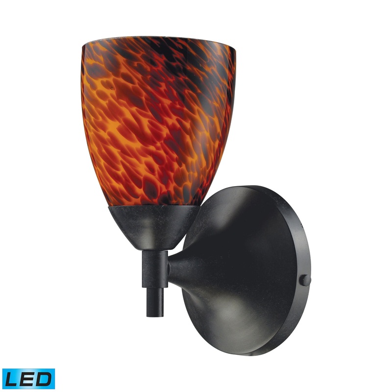 ELK SHOWROOM 10150/1DR-ES-LED Celina 9'' High 1-Light Sconce - Dark Rust