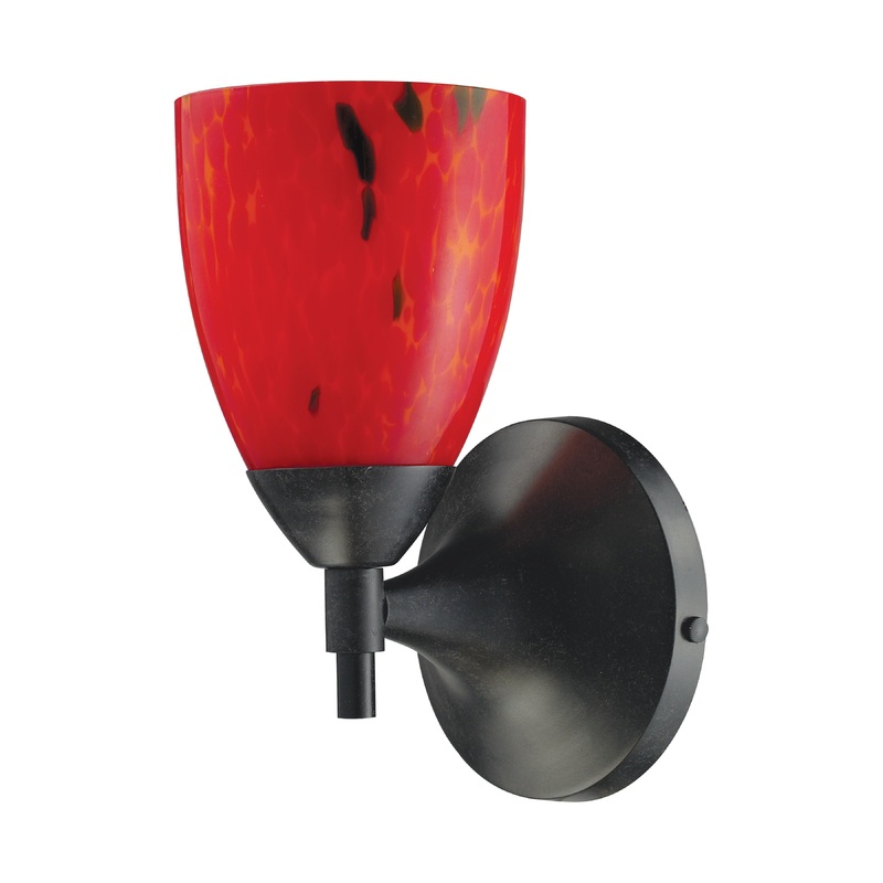 ELK SHOWROOM 10150/1DR-FR Celina 9'' High 1-Light Sconce - Dark Rust