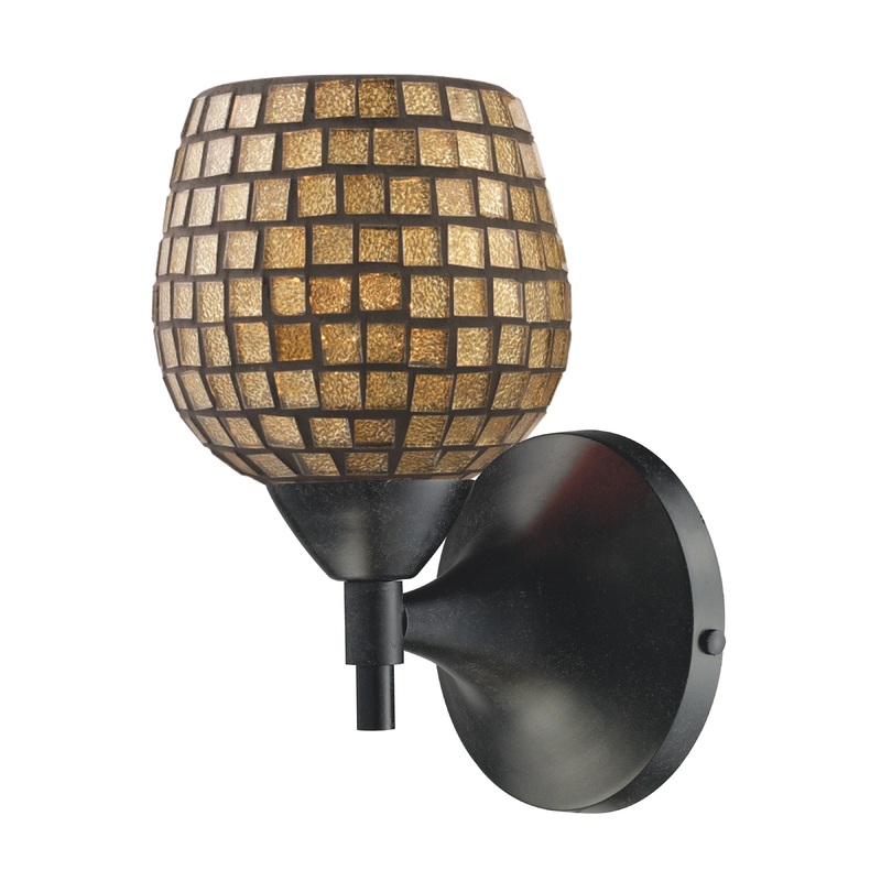 ELK SHOWROOM 10150/1DR-GLD Celina 9'' High 1-Light Sconce - Dark Rust