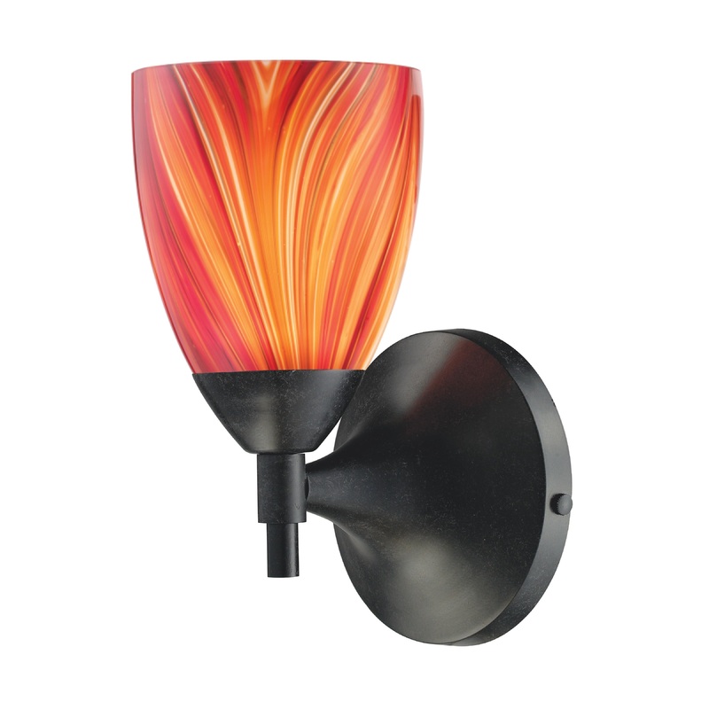 ELK SHOWROOM 10150/1DR-M Celina 9'' High 1-Light Sconce - Dark Rust